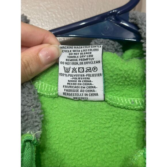 Cuddle Club Bear Fleece Bunting One Piece Footsie Baby 6-12 Months - Picture 6 of 11